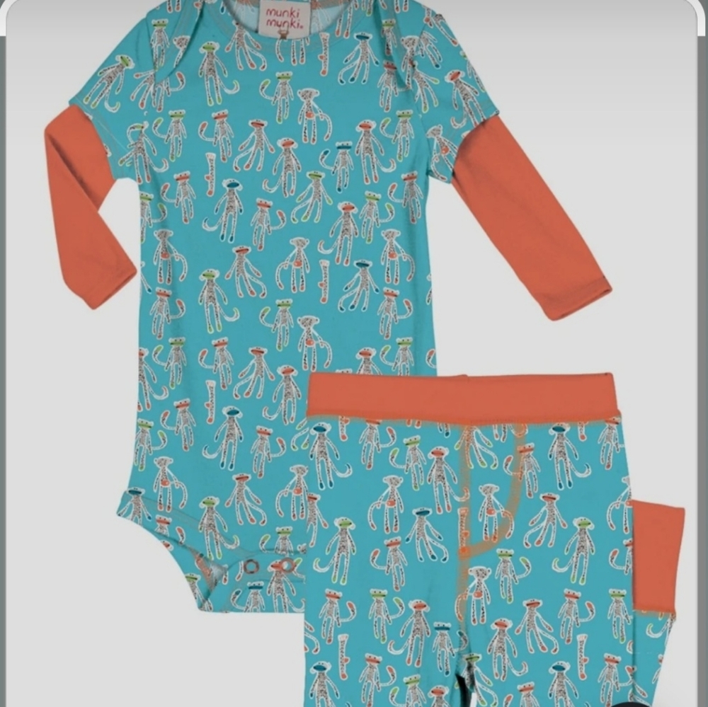Nwt Munki Munki pajamas set